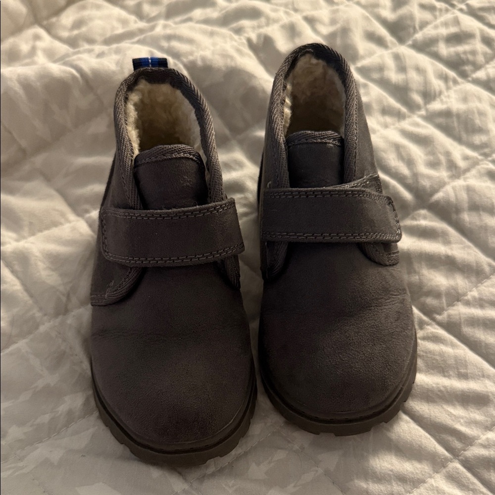 Kids Gray Shoes with Velcro Strap